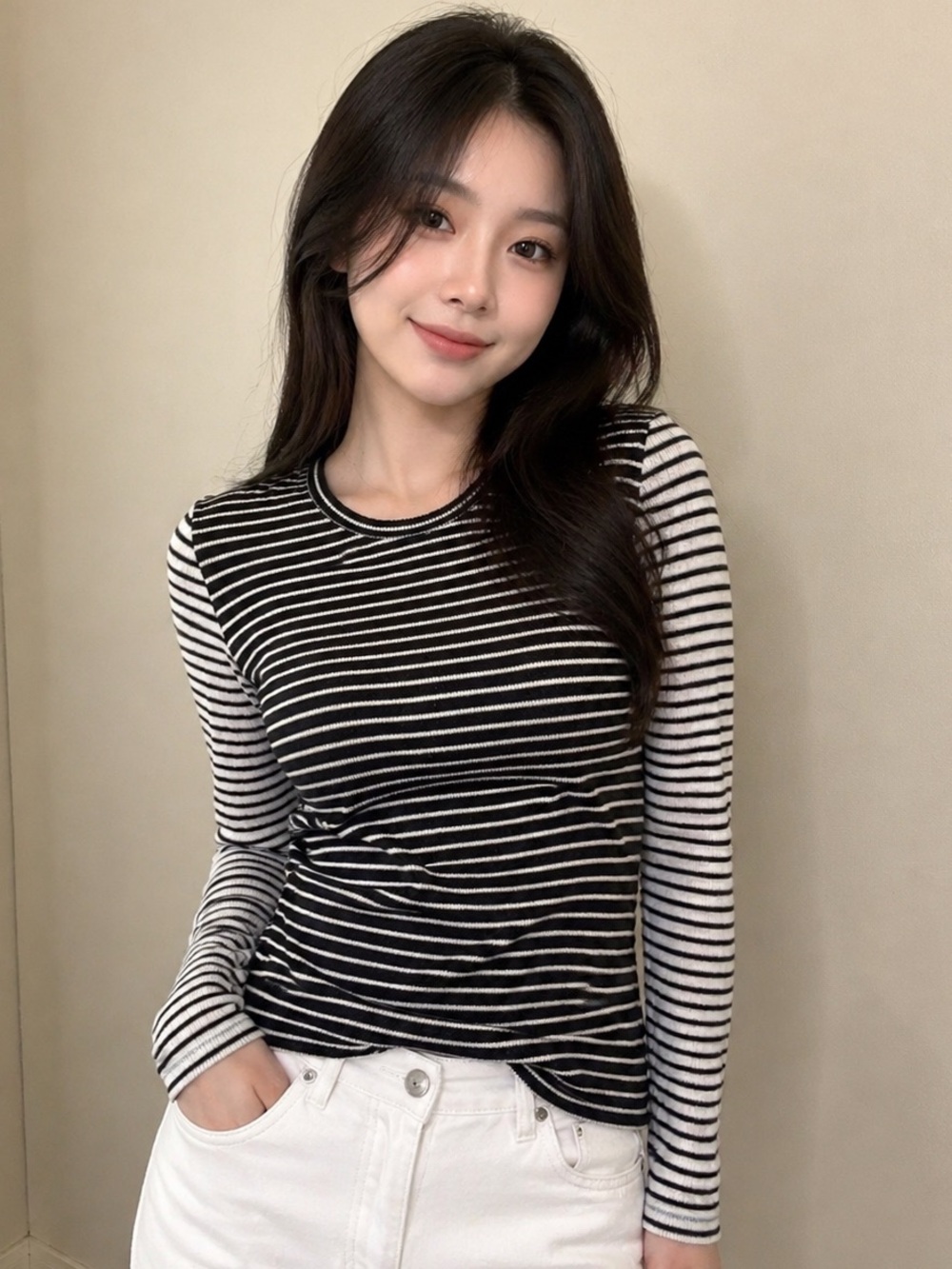 Nwt J.Crew Woman’s striped long sleeves top size Medium